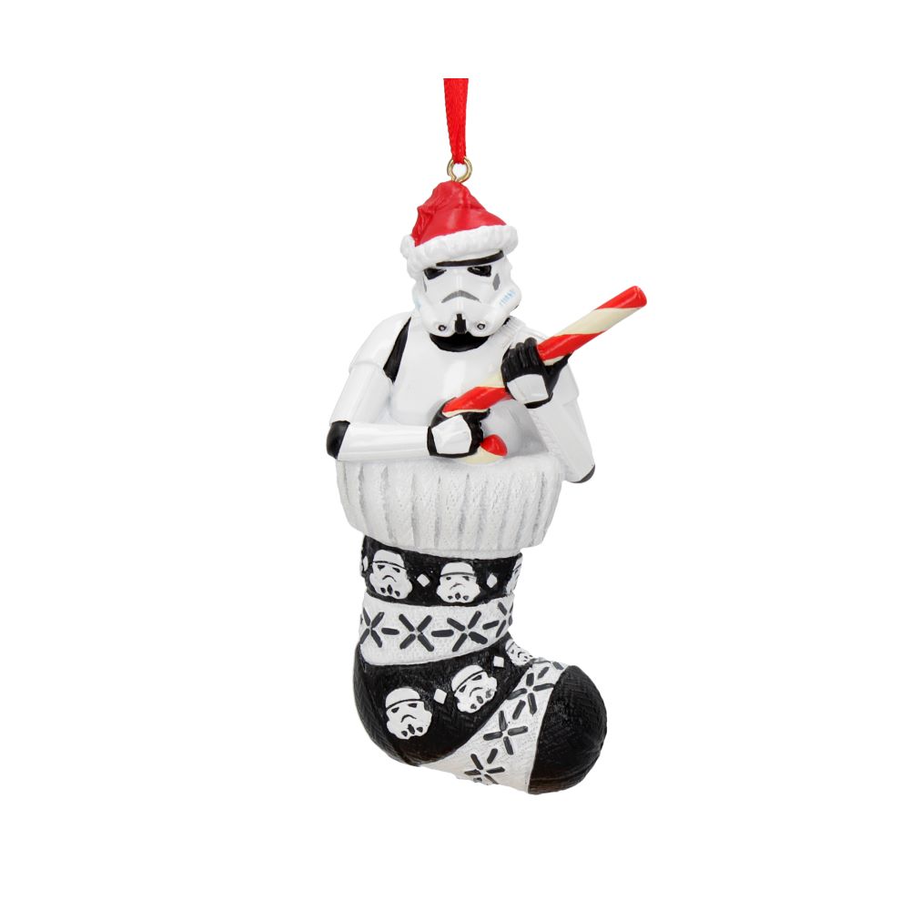 Stormtrooper in Stocking Hanging Ornament 11.5cm