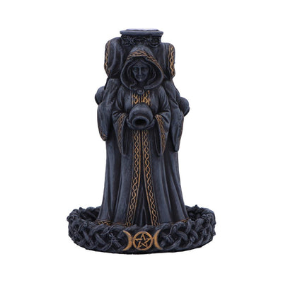 Triple Moon Goddess Backflow Incense Burner 15.5cm