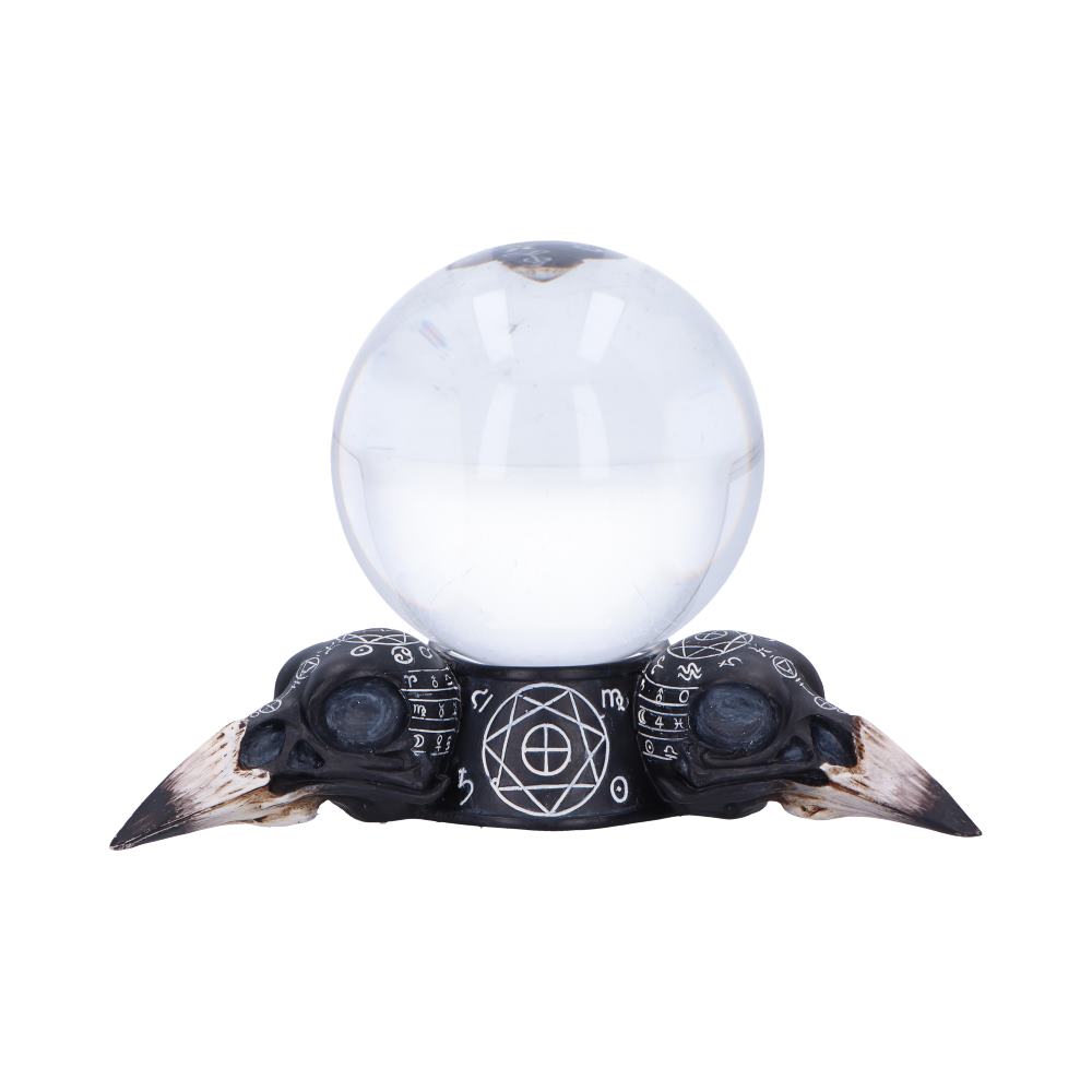 Future of the Raven Crystal Ball and Holder 15cm