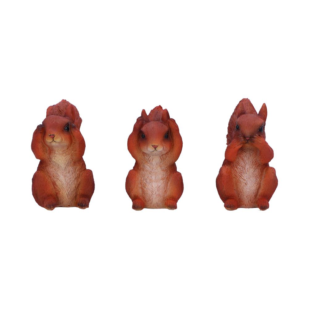 Three Wise Squirrels 9cm Ornament