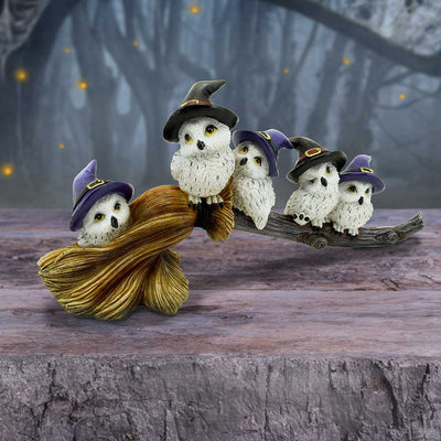 Feathered Broomstick 26cm Ornament