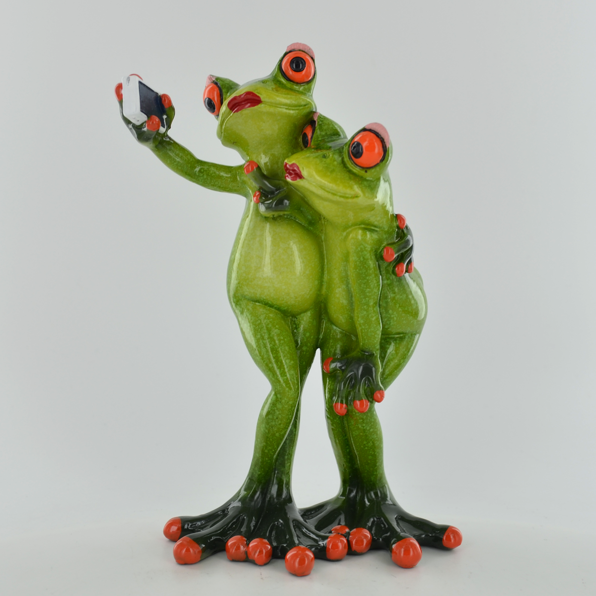 Comical Frog Ornament - Selfie Couple