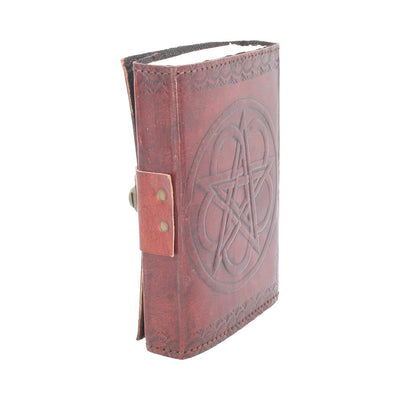Pentagram Leather Embossed Journal & Lock