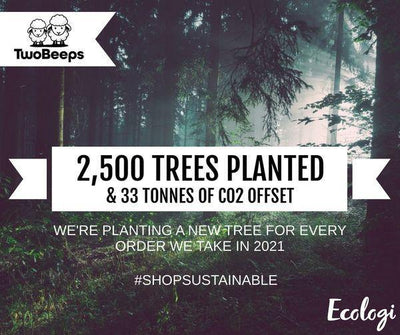 2,500 Trees now planted in the TwoBeeps Forest!
