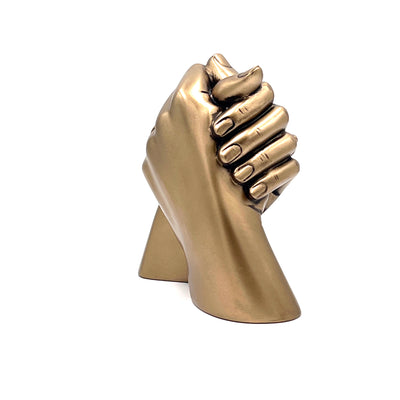 Marriage Hands, Cold Cast Bronze Sculpture - Ornament