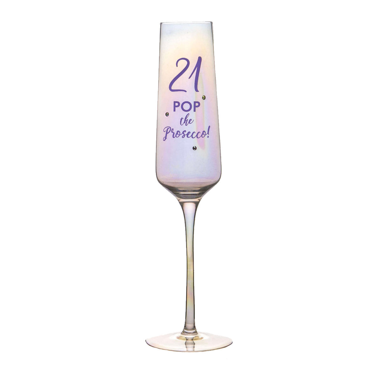 Lustre Prosecco Glass - 21st Birthday