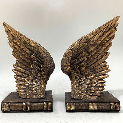 Gold Angel Wings Shelf Tidy