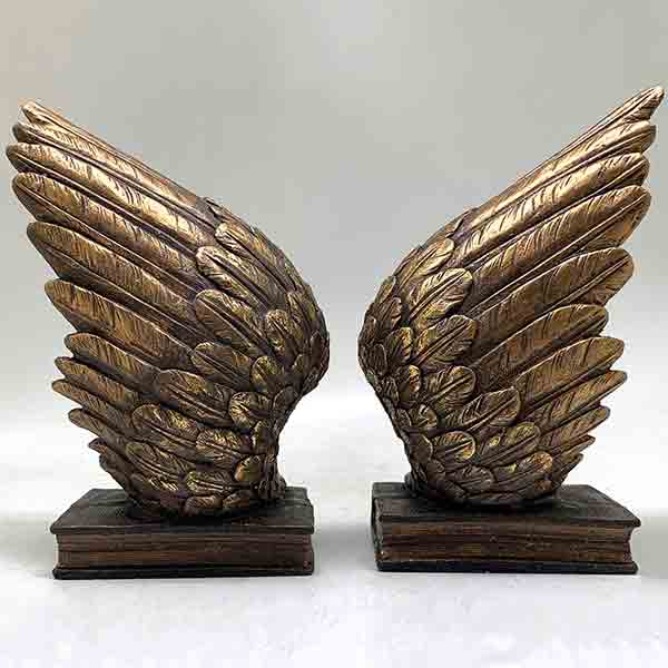 Gold Angel Wings Shelf Tidy