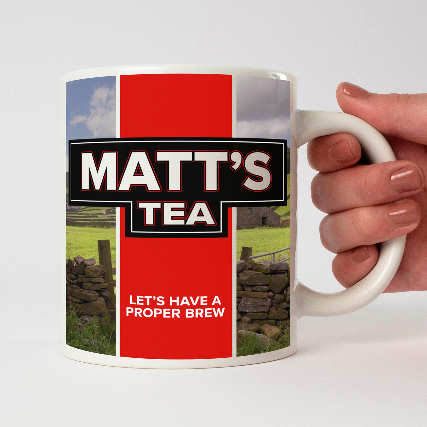 Personalised Jumbo 1 Pint Yorkshire Tea Inspired 20oz Mug