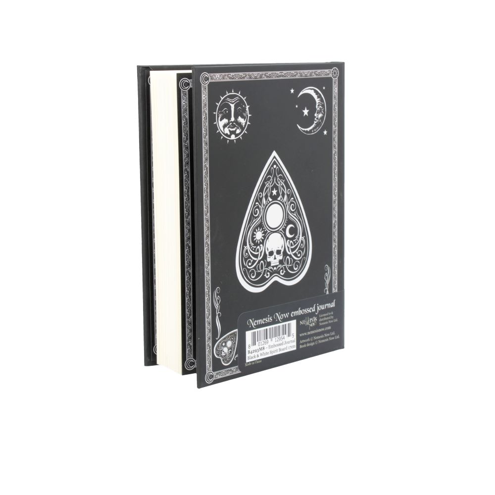 Embossed Journal Black and White Spirit Board 17cm