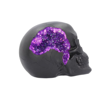 Geode Skull 17cm Ornament
