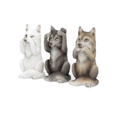 Three Wise Wolves 10cm Ornament