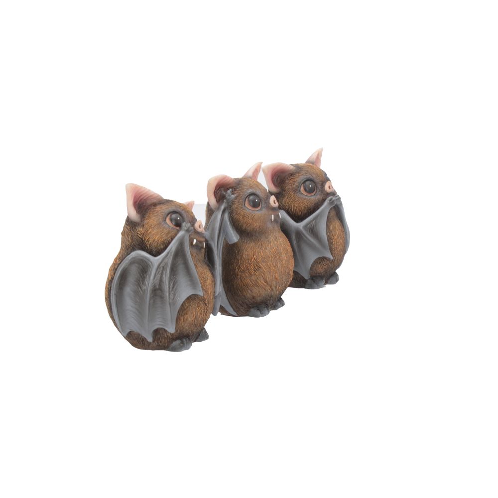 Three Wise Bats 8.5cm Ornament