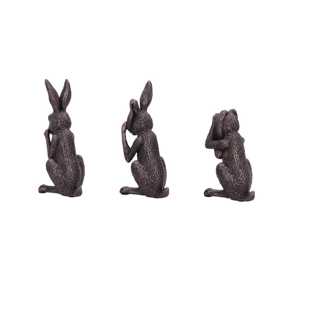 Three Wise Hares 14cm Ornament
