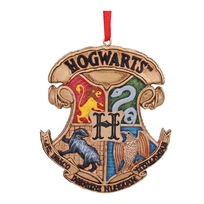 Harry Potter Hogwarts Crest Hanging Ornament 8cm