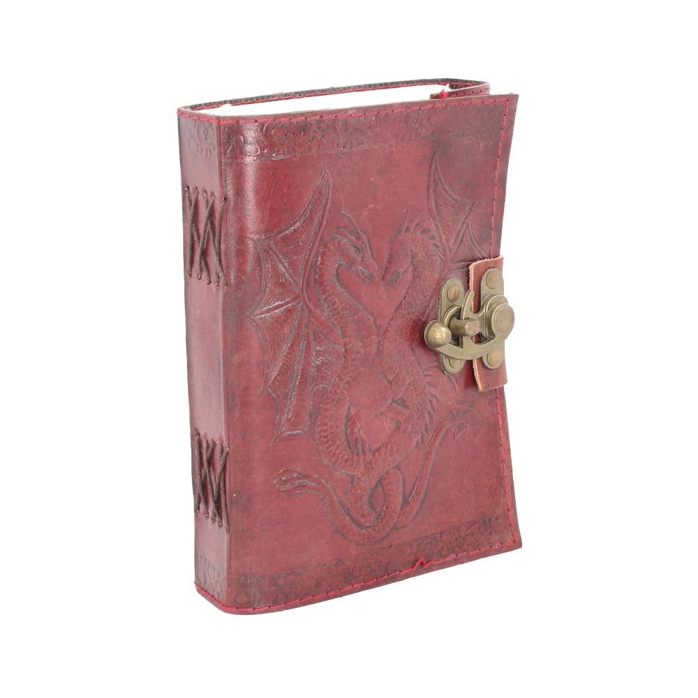 Double Dragon Leather Embossed Journal & Lock
