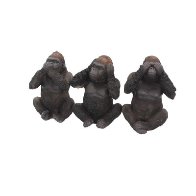 Three Wise Gorillas 13cm Ornament