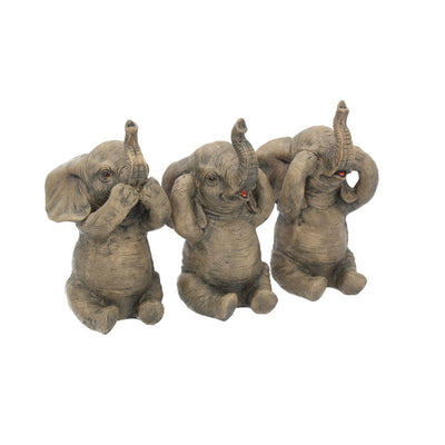 Three Wise Elephants 16cm Ornament