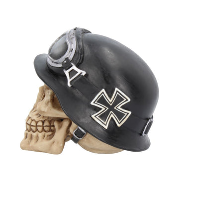 Iron Cross Skull 15.5cm Ornament
