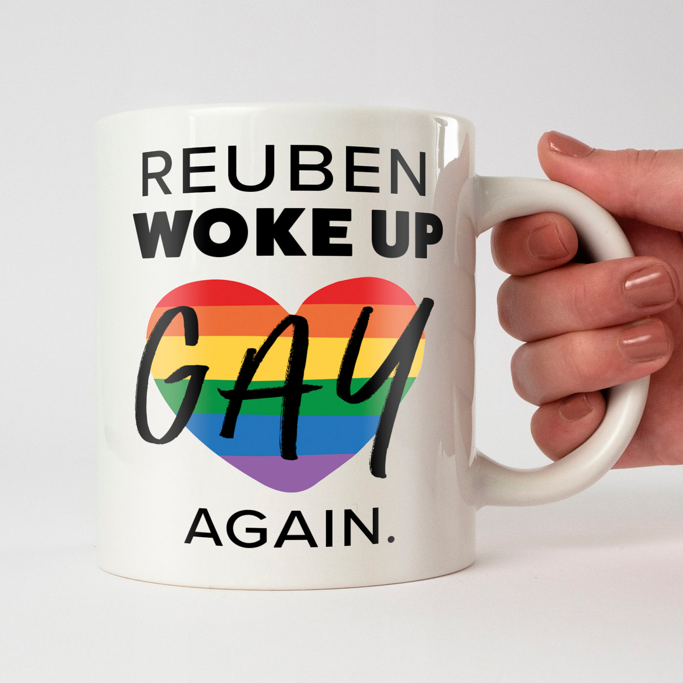 Personalised Woke up Gay again - Jumbo 20oz 1 Pint Mug