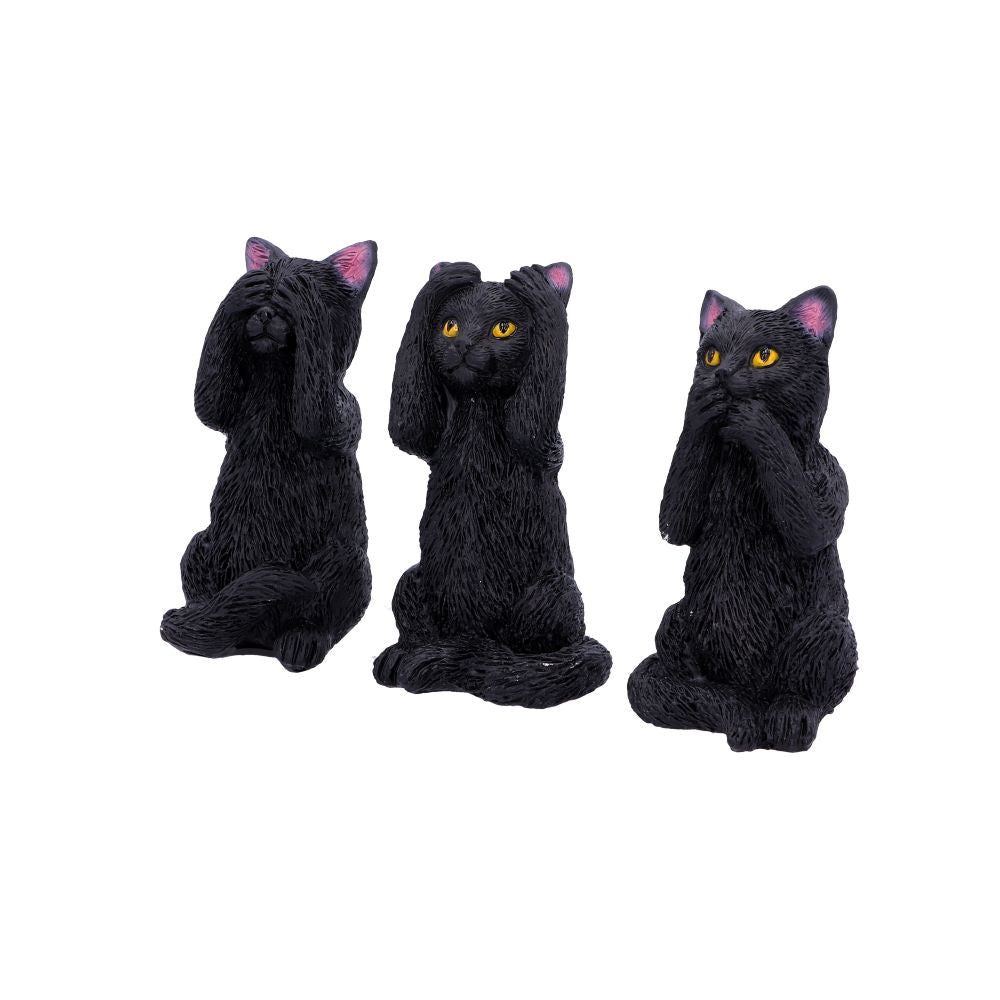 Three Wise Felines 8.5cm Ornament