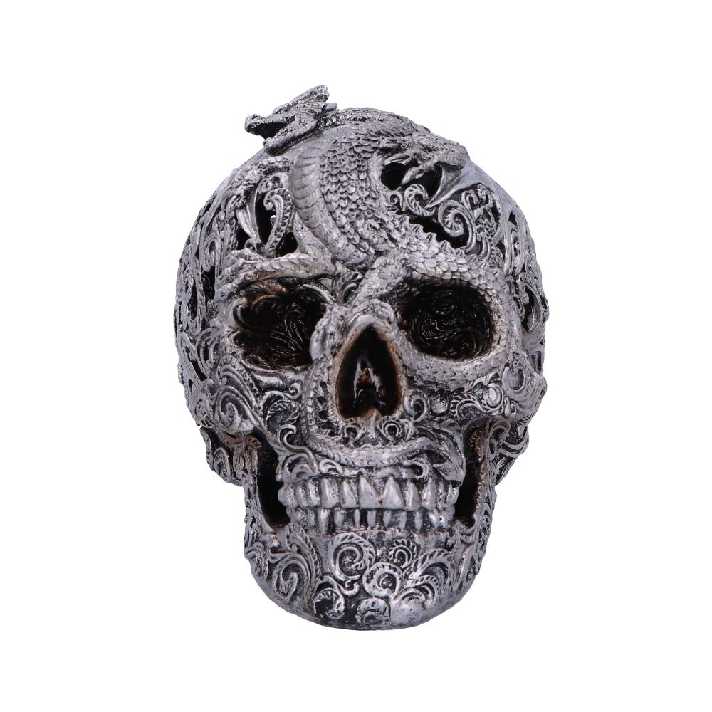 Cranial Drakos (Silver) 19.5cm Ornament