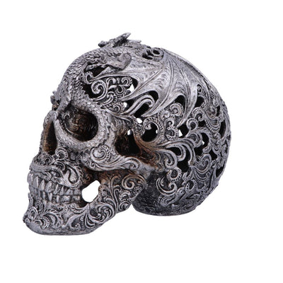 Cranial Drakos (Silver) 19.5cm Ornament