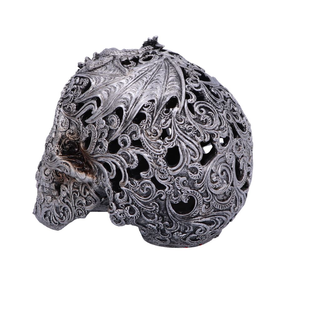 Cranial Drakos (Silver) 19.5cm Ornament