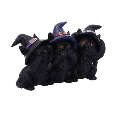 Three Wise Black Cats 11.5cm Ornament