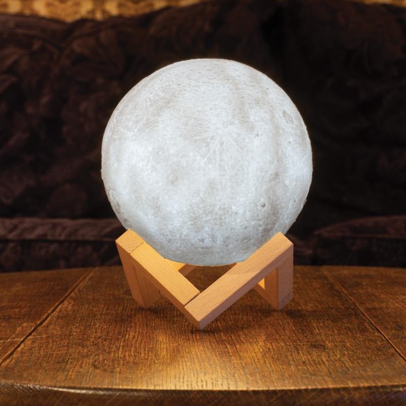 LED 3D Moon Lamp - TwoBeeps.co.uk