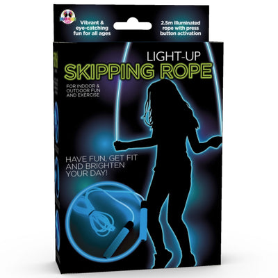Light Up Skipping Rope Blue - TwoBeeps.co.uk