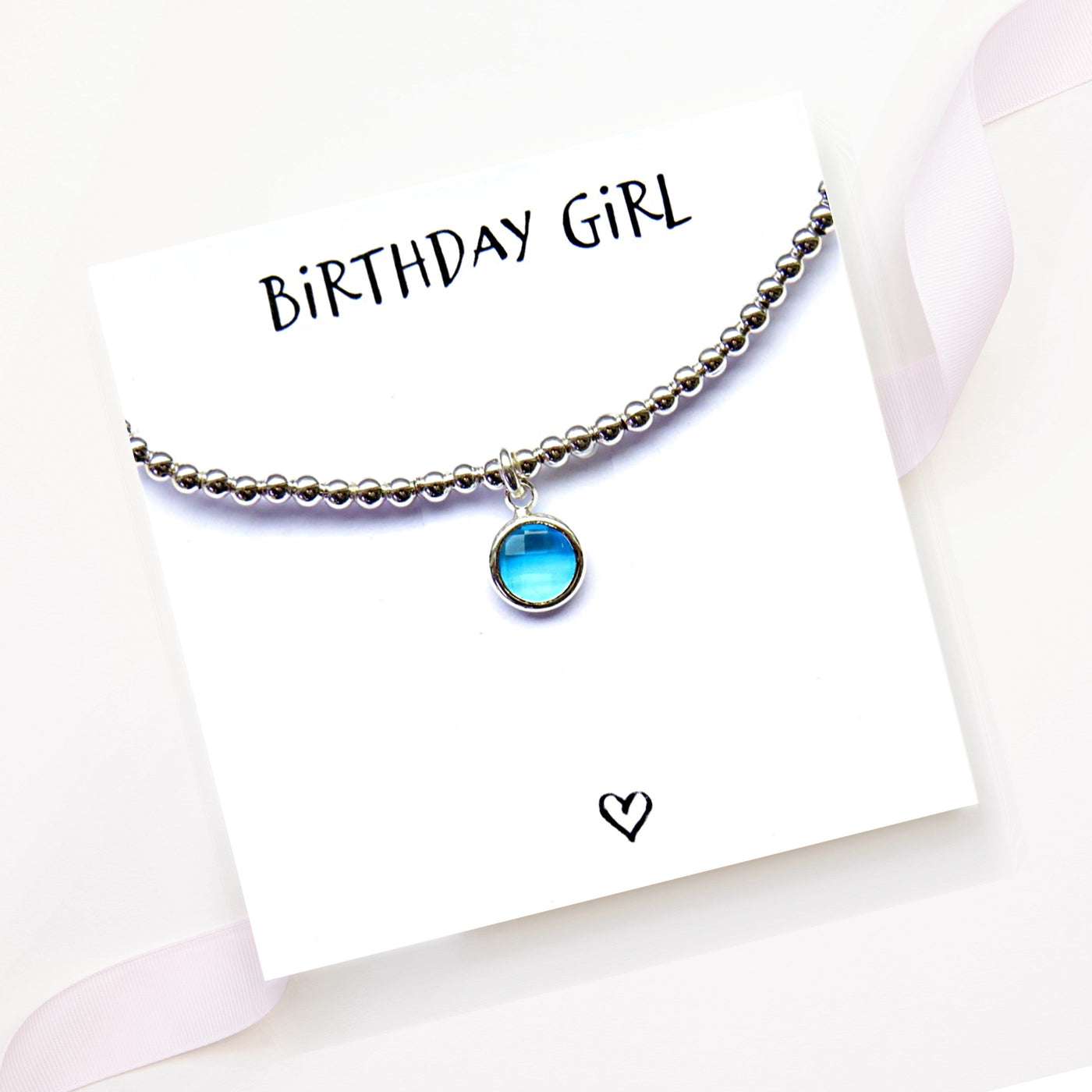 Birthday Girl Charm Bracelet & Card
