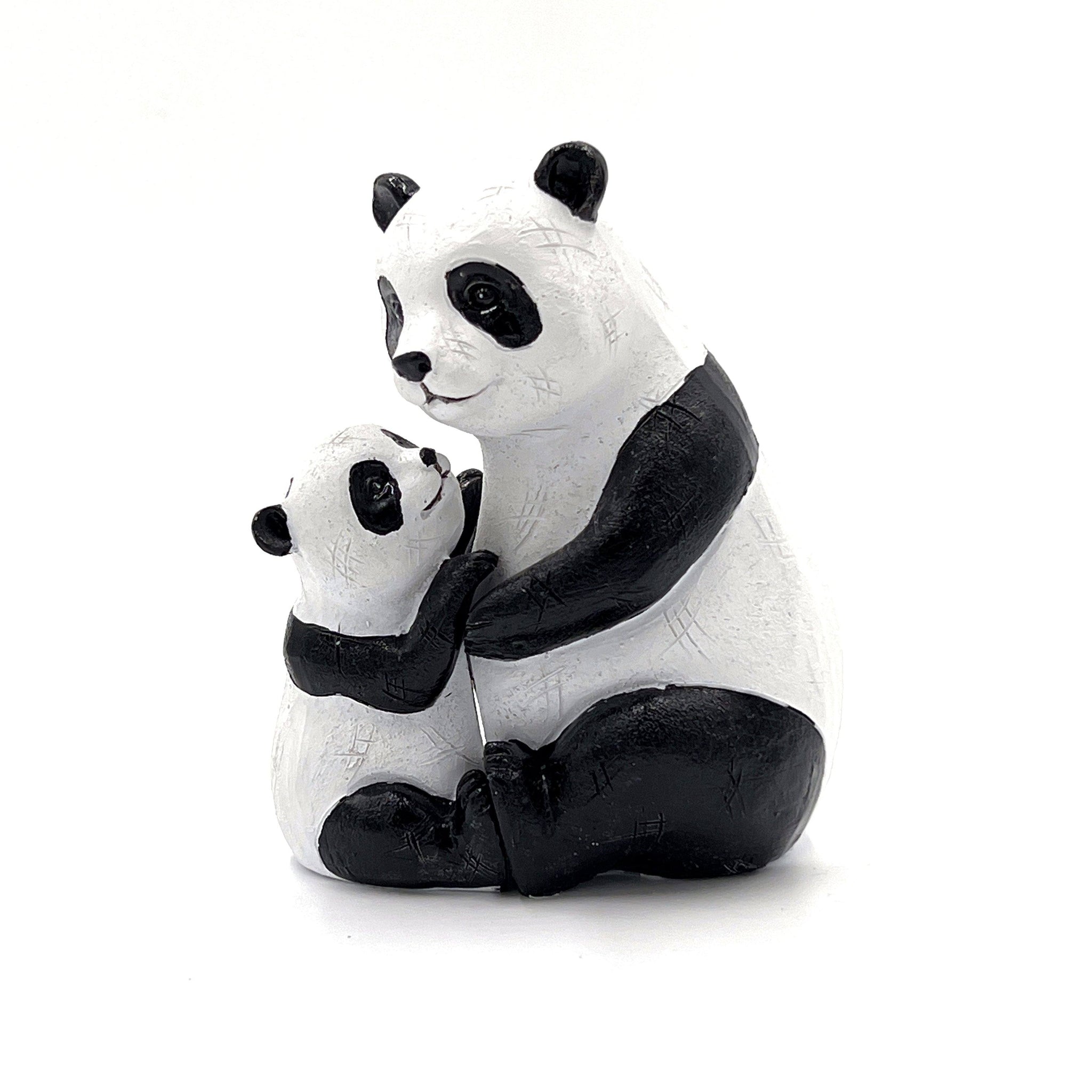 Mother And Baby Panda Ornament Set