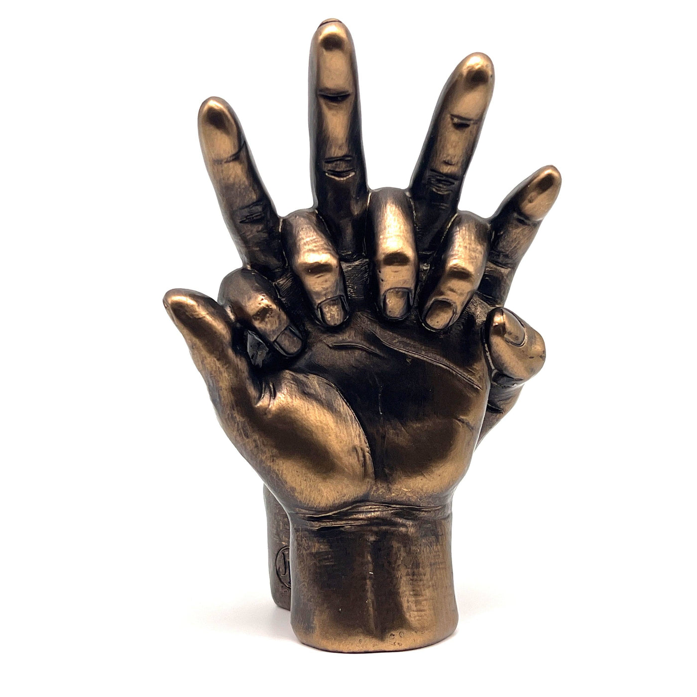 Bronze Effect Holding Hands Sculpture - TwoBeeps.co.uk