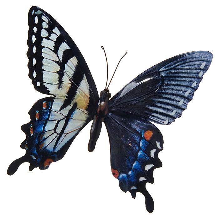 Bright Butterfly Blue Garden Plaque - TwoBeeps.co.uk