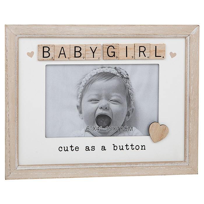 Scrabble Sentiments Photo Frame Baby Girl - TwoBeeps.co.uk