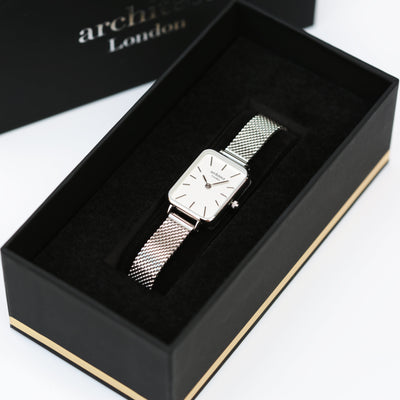 Ladies Architect Lille Watch - Cloud Silver - Modern Font Engraving