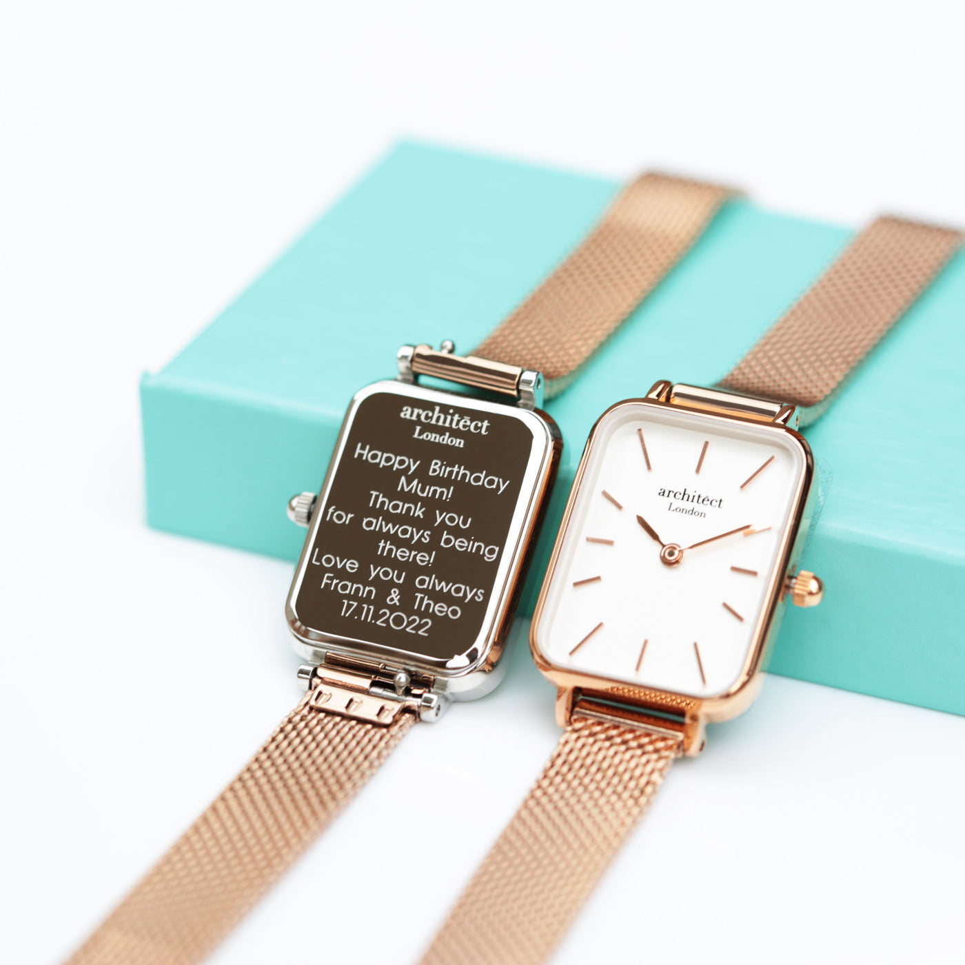 Ladies Architect Lille Watch - Rose Gold - Modern Font Engraving