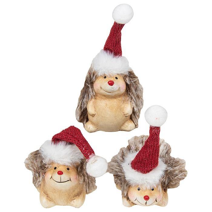 Happy Xmas Hedgehog Ornament - TwoBeeps.co.uk