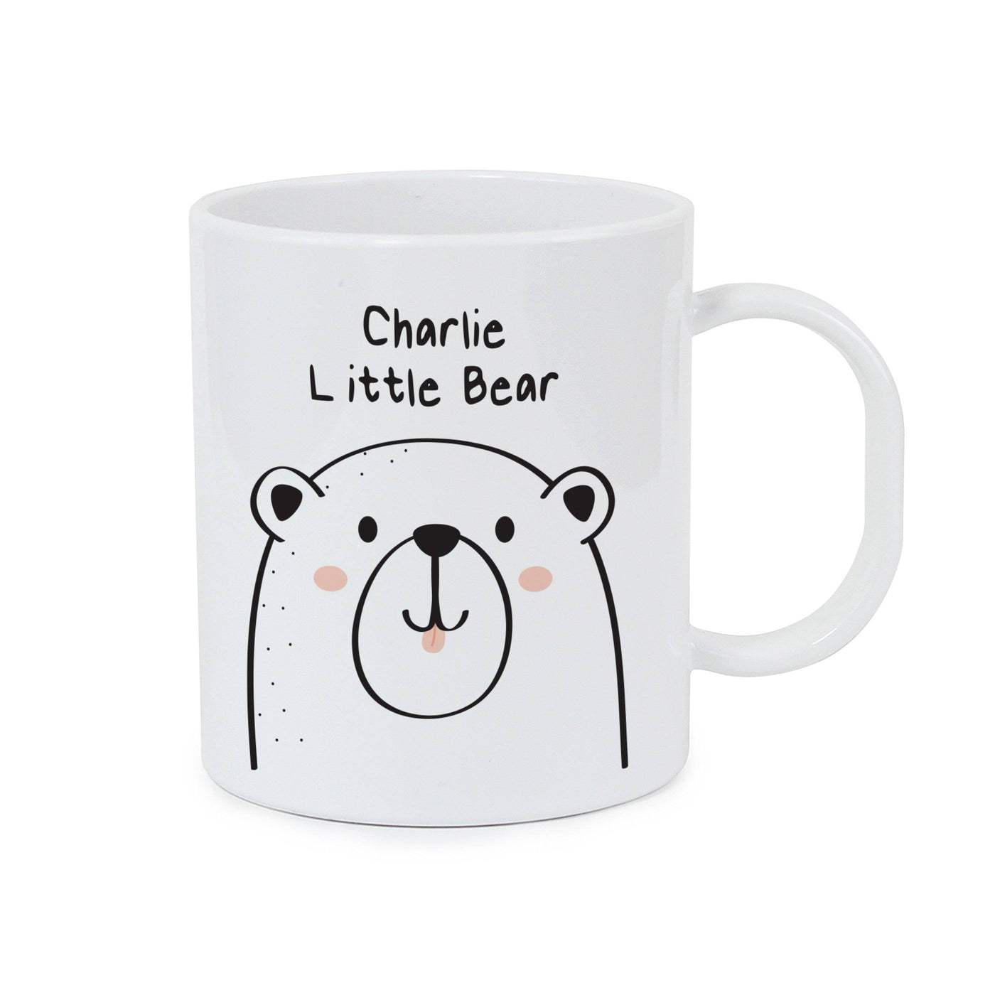 Personalised Little Bear Plastic Mug - TwoBeeps.co.uk