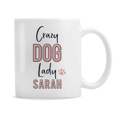 Personalised Crazy Dog Lady Mug