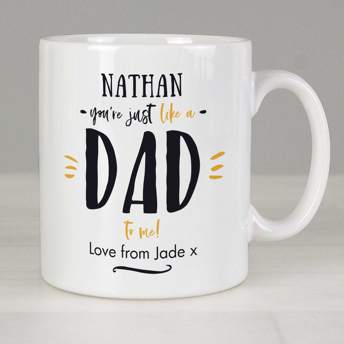 Personalised Just Like A Dad Mug - TwoBeeps.co.uk
