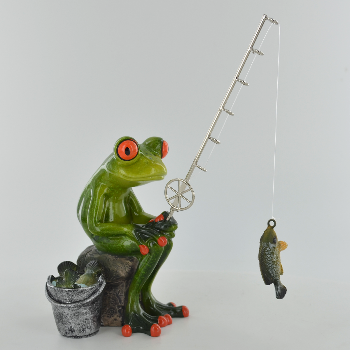 Comical Frog Ornament - Reel them in