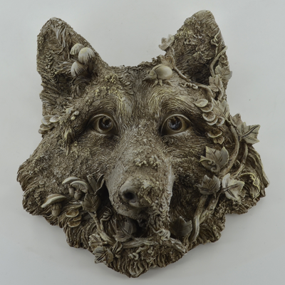 All Weather Woodland Wolf Wall Sculpture