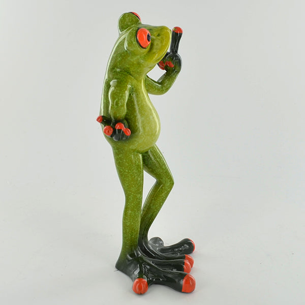 Comical Frog Ornament - Middle Finger - TwoBeeps.co.uk