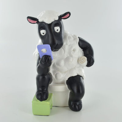 Comical Sheep Ornament - Toilet