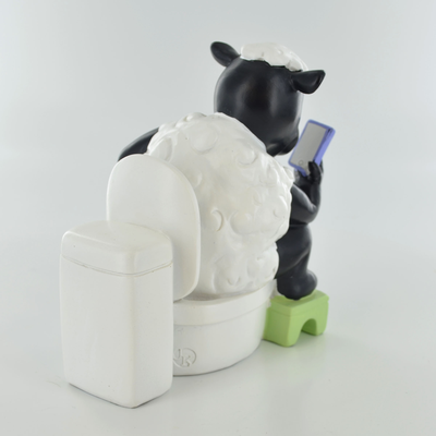 Comical Sheep Ornament - Toilet