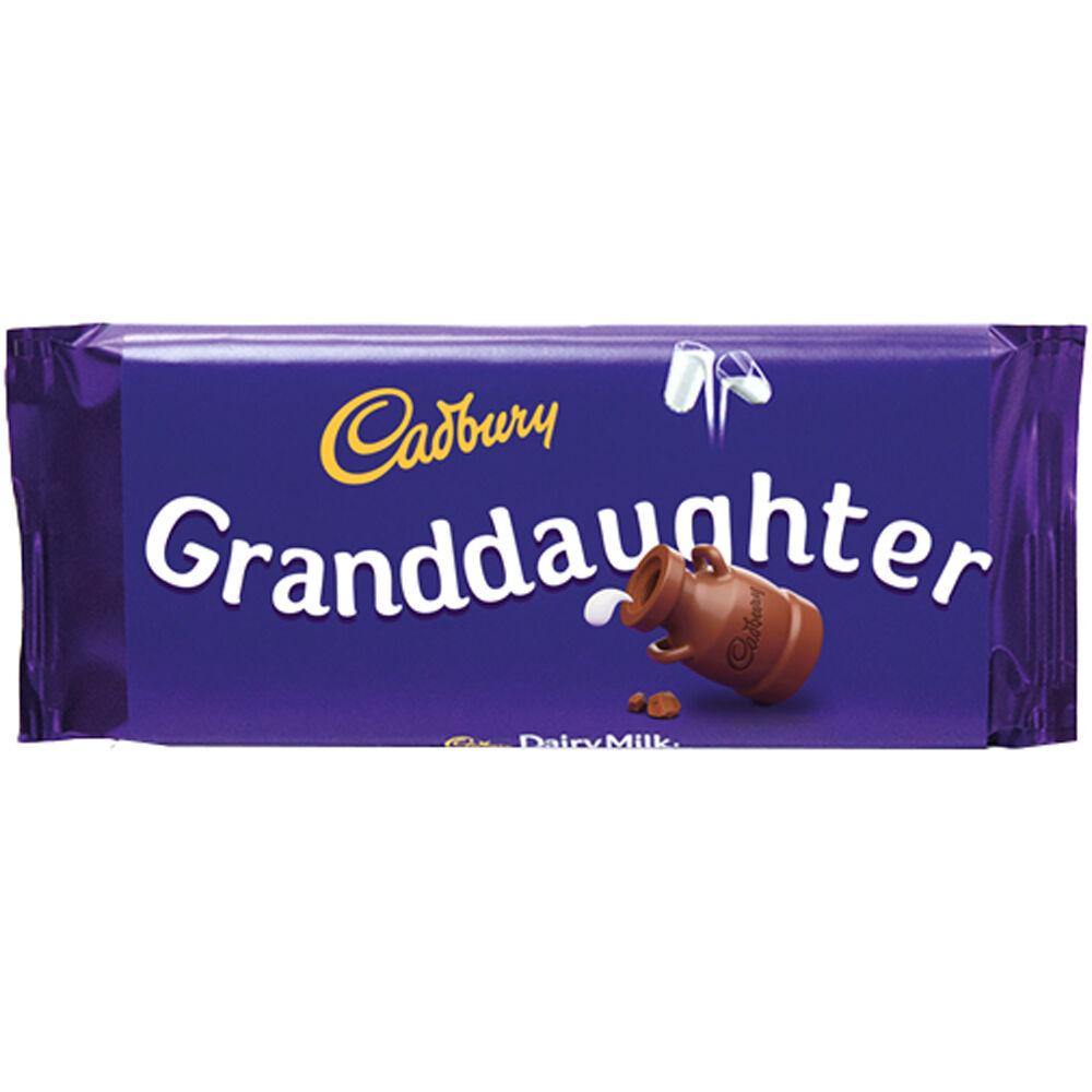 Cadbury's Milk Chocolate - Grandaughter - TwoBeeps.co.uk