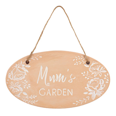 Mum'S Garden Terracotta Plaque - TwoBeeps.co.uk
