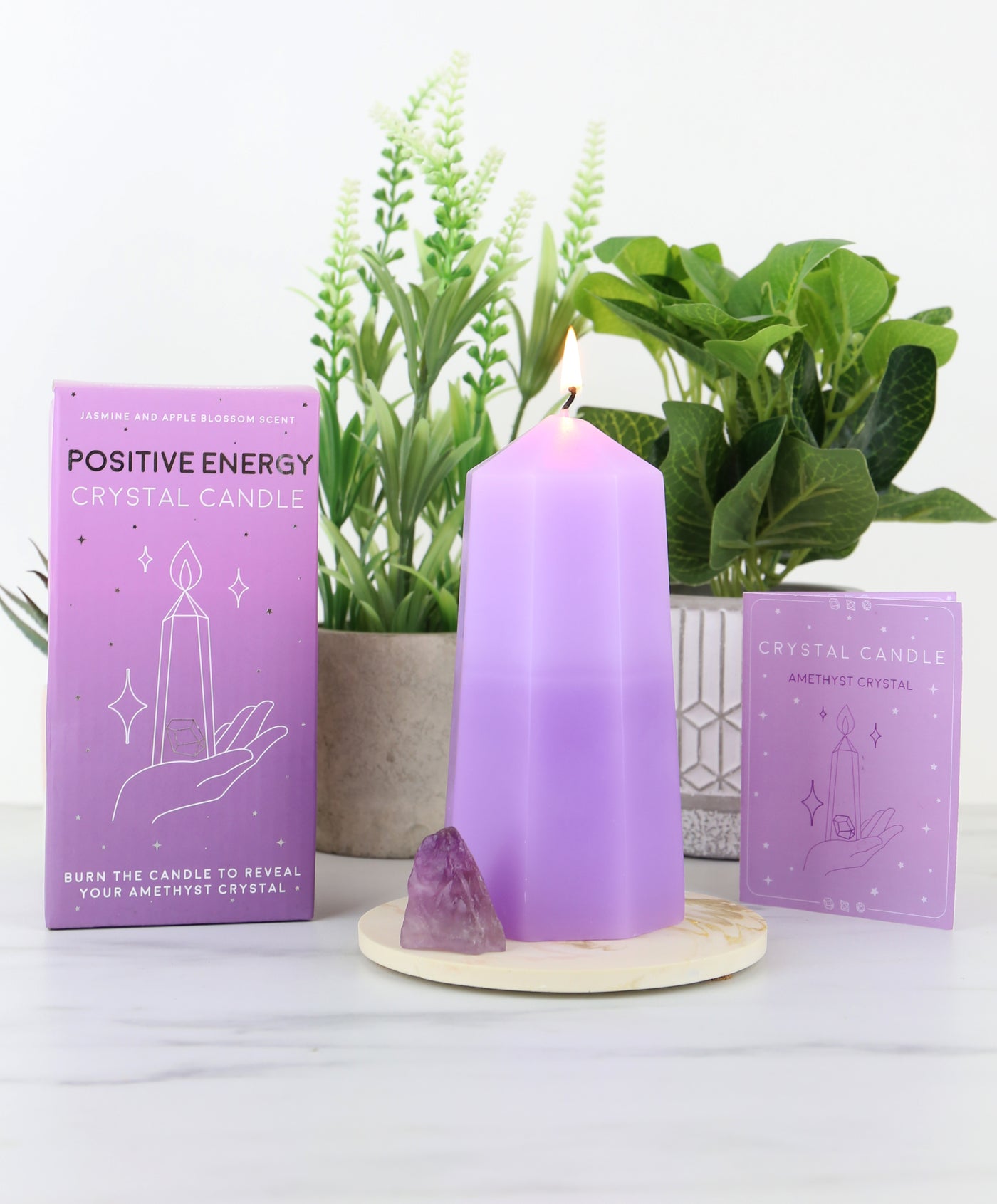 Crystal Candle - Positive Energy